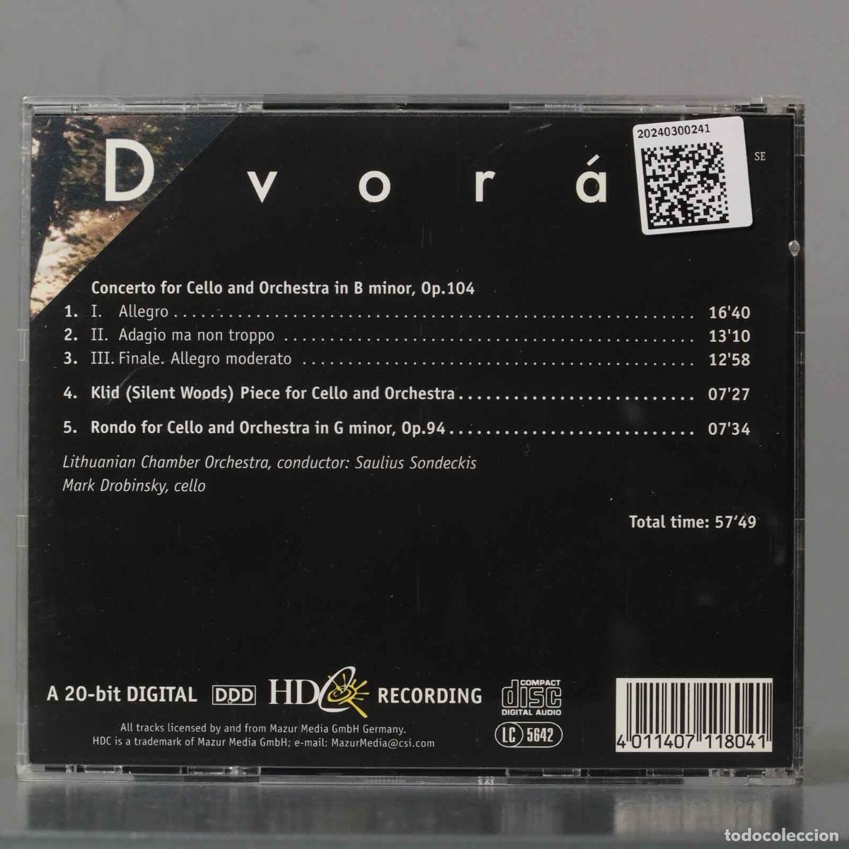 CDs de m&uacute;sica: CD. Dvoř&aacute;k &ndash; Works for Cello and Orchestra - Foto 2