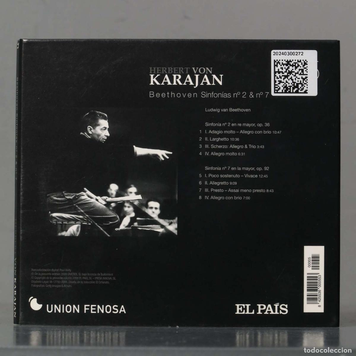 CDs de m&uacute;sica: CD. KARAJAN. OP 36 92. BEETHOVEN - Foto 2