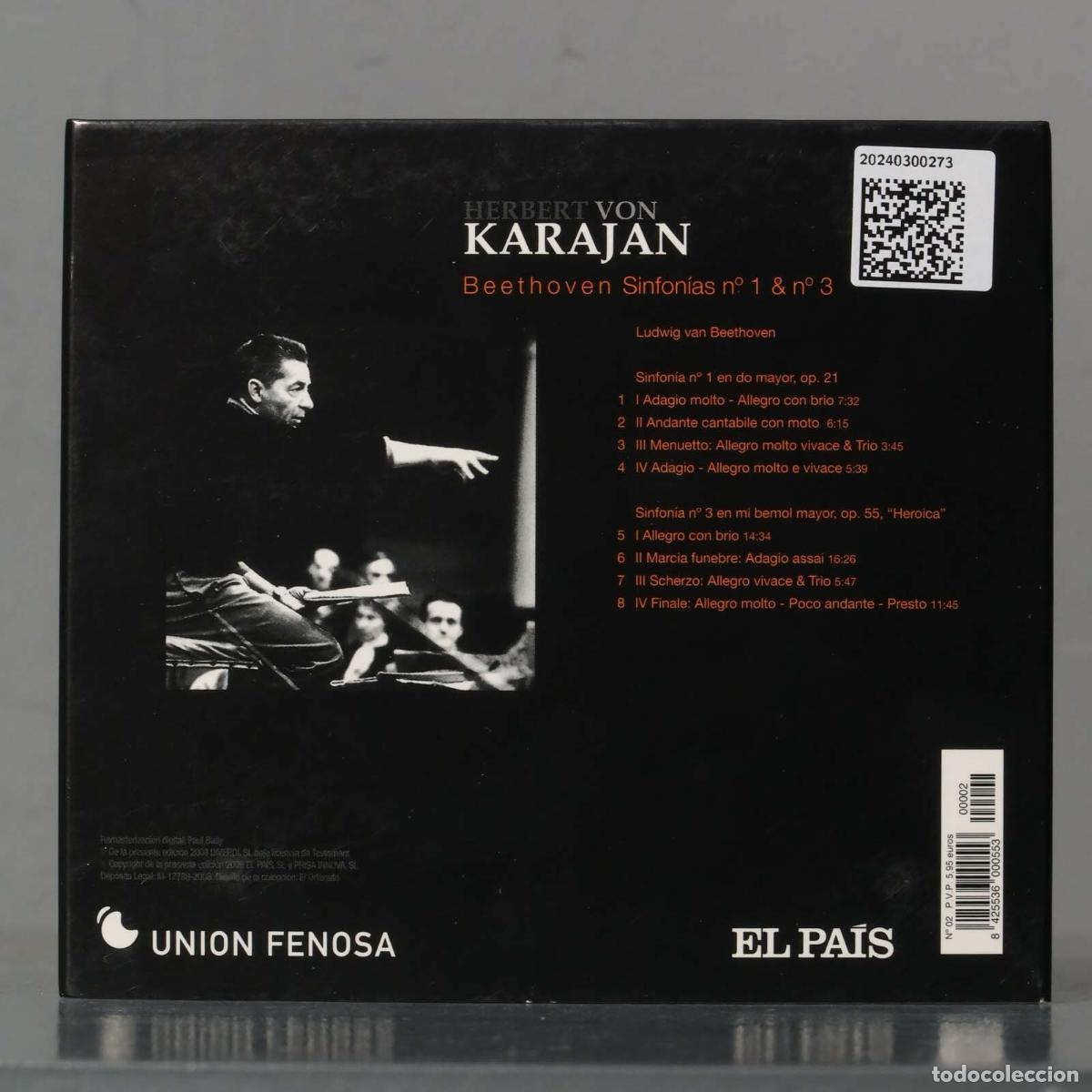 CDs de m&uacute;sica: CD. OP 21 55. BEETHOVEN. KARAJAN - Foto 2