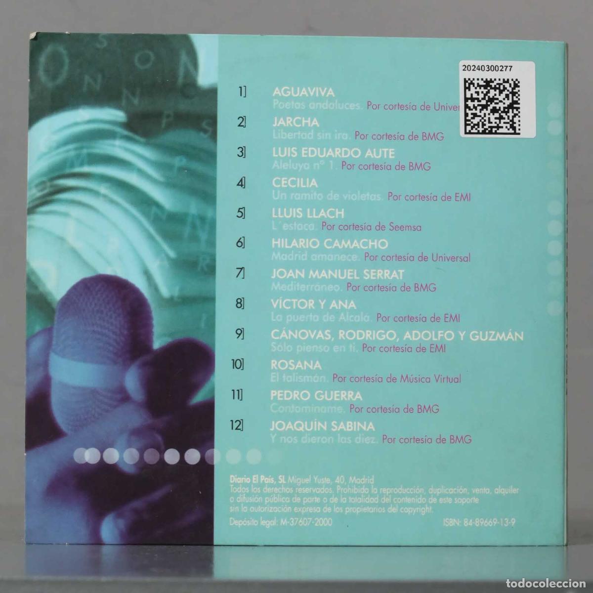 CDs de m&uacute;sica: CD. Various &ndash; Poetas Y Cantautores - Foto 2