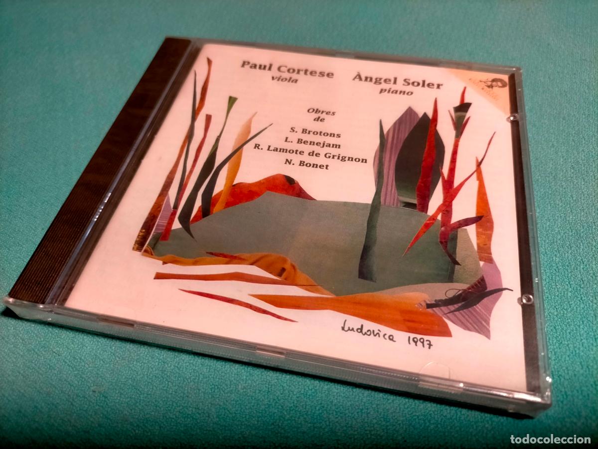 CDs de M&uacute;sica: Disco CD viola Paul Cortese &Agrave;ngel Soler piano 1997 obras de S Brotons L Benejam R Lamote de Grignon