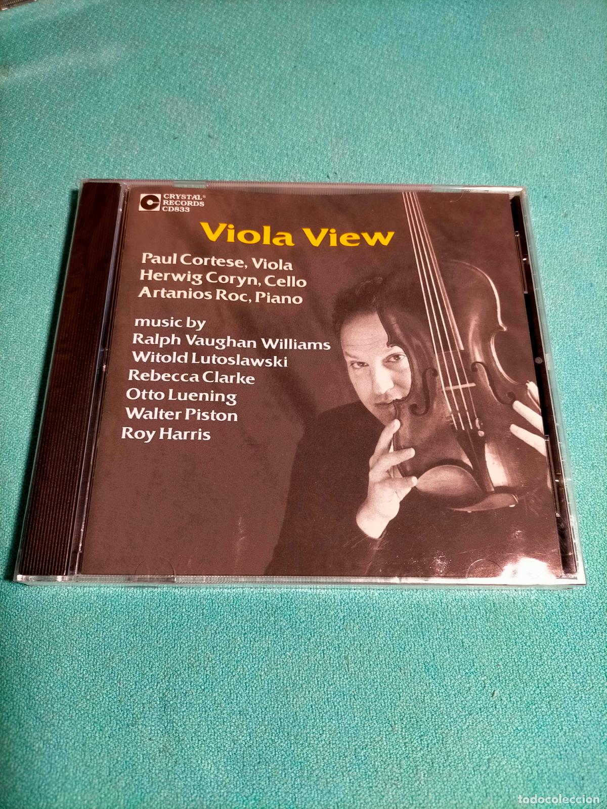 CDs de M&uacute;sica: Disco CD Viola View Paul Cortese Viola Herwig Coryn Cello Artanios Roc Piano 2005