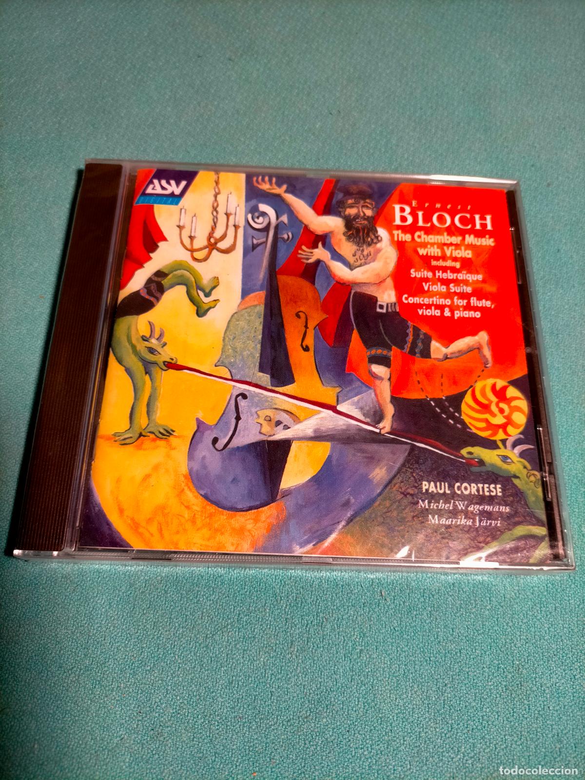 CDs de M&uacute;sica: Disco CD Erness Bloch The Chamber Music with Viola Paul Cortese Michel Wagemans Maarika J&auml;rvi 2010