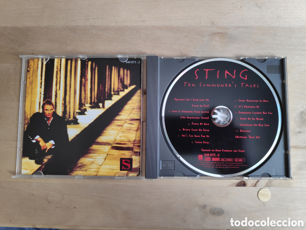 CDs de m&uacute;sica: CD. Sting. Ten Summoners Tales - Foto 3