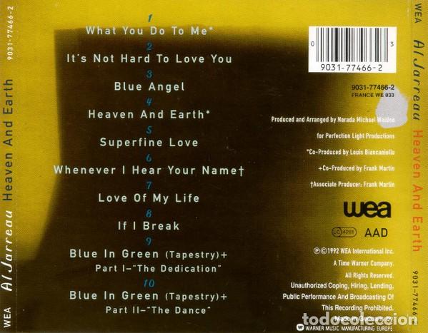 CDs de m&uacute;sica: Al Jarreau - Heaven and Earth - Foto 2