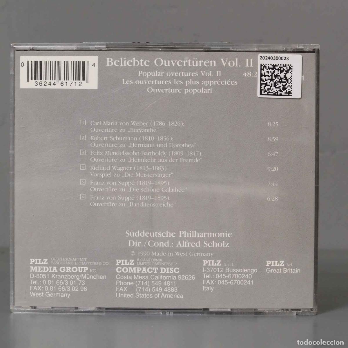CDs de m&uacute;sica: CD. Various &ndash; Beliebte Ouvert&uuml;ren Vol. II - Foto 2