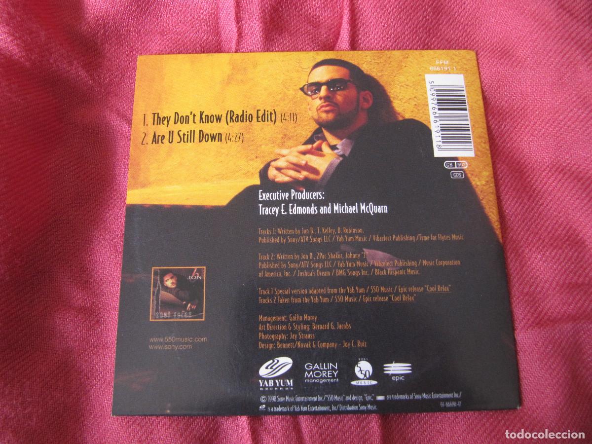 CDs de m&uacute;sica: JON B - THEY DONT KNOW ( CD SINGLE ) - Foto 2