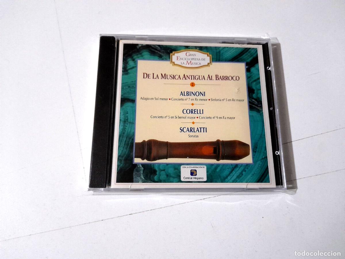 CDs de M&uacute;sica: CD &rdquo;DE LA MUSICA ANTIGUA AL BARROCO ALBINONI CORELLI SCARLATTI&rdquo; CD 18 TRACK COMO