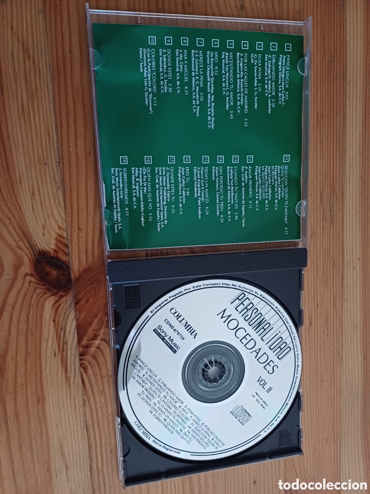 CDs de m&uacute;sica: MOCEDADES CD VOL II Edicion Limitada Personalidad Exitos - Foto 2