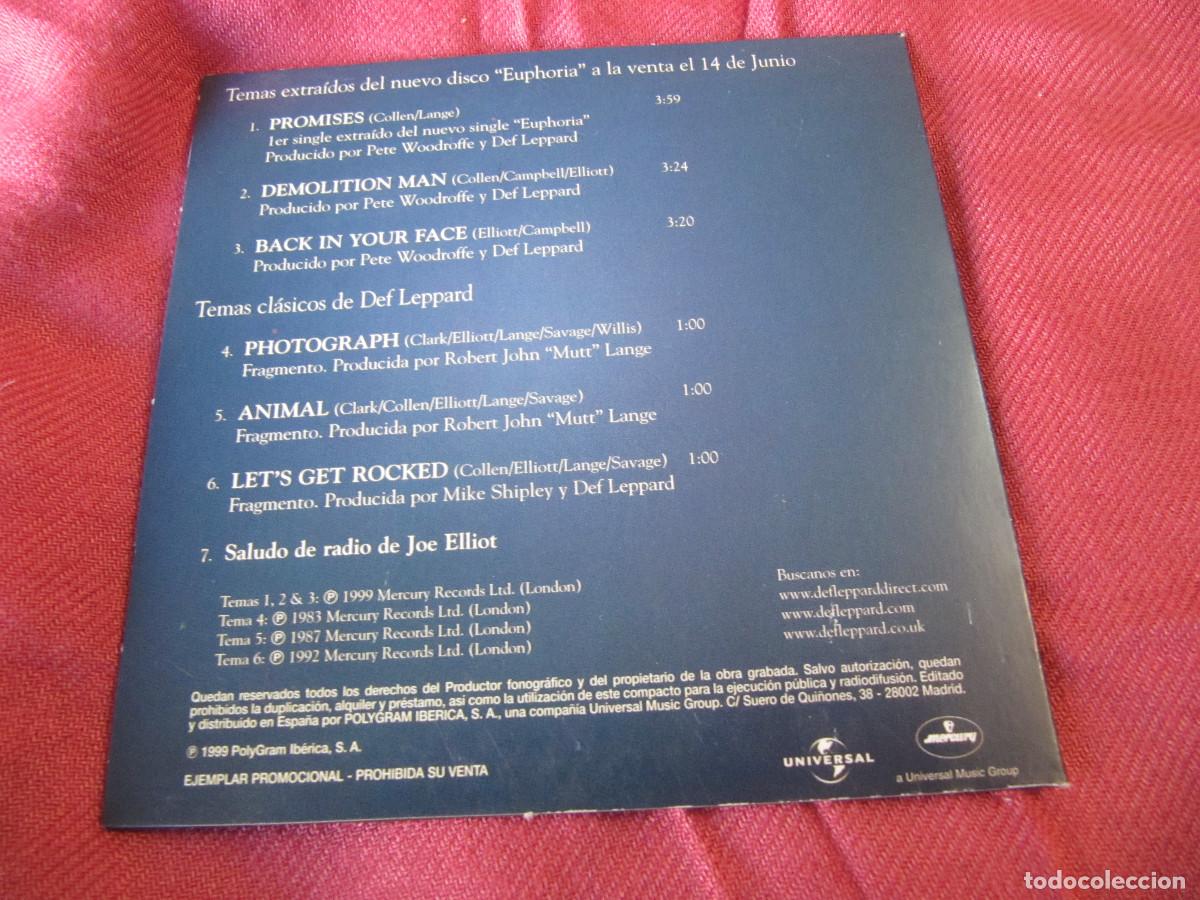CDs de m&uacute;sica: Def Leppard &lrm;&ndash; Promises CD SINGLE - Foto 2
