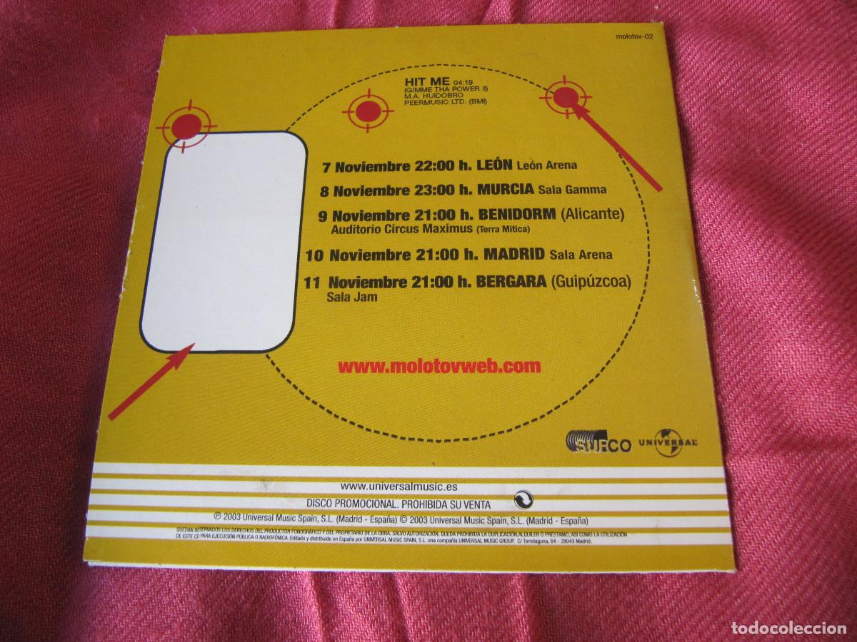 CDs de m&uacute;sica: MOLOTOV (HIT ME) CD PROMO SINGLE - Foto 2