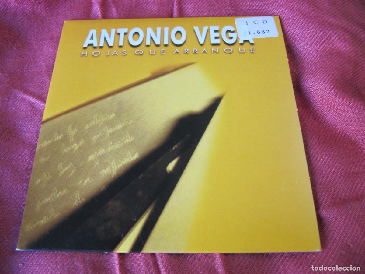 CDs de m&uacute;sica: ANTONIO VEGA - HOJAS QUE ARRANQU&Eacute; - CD SINGLE - Foto 1