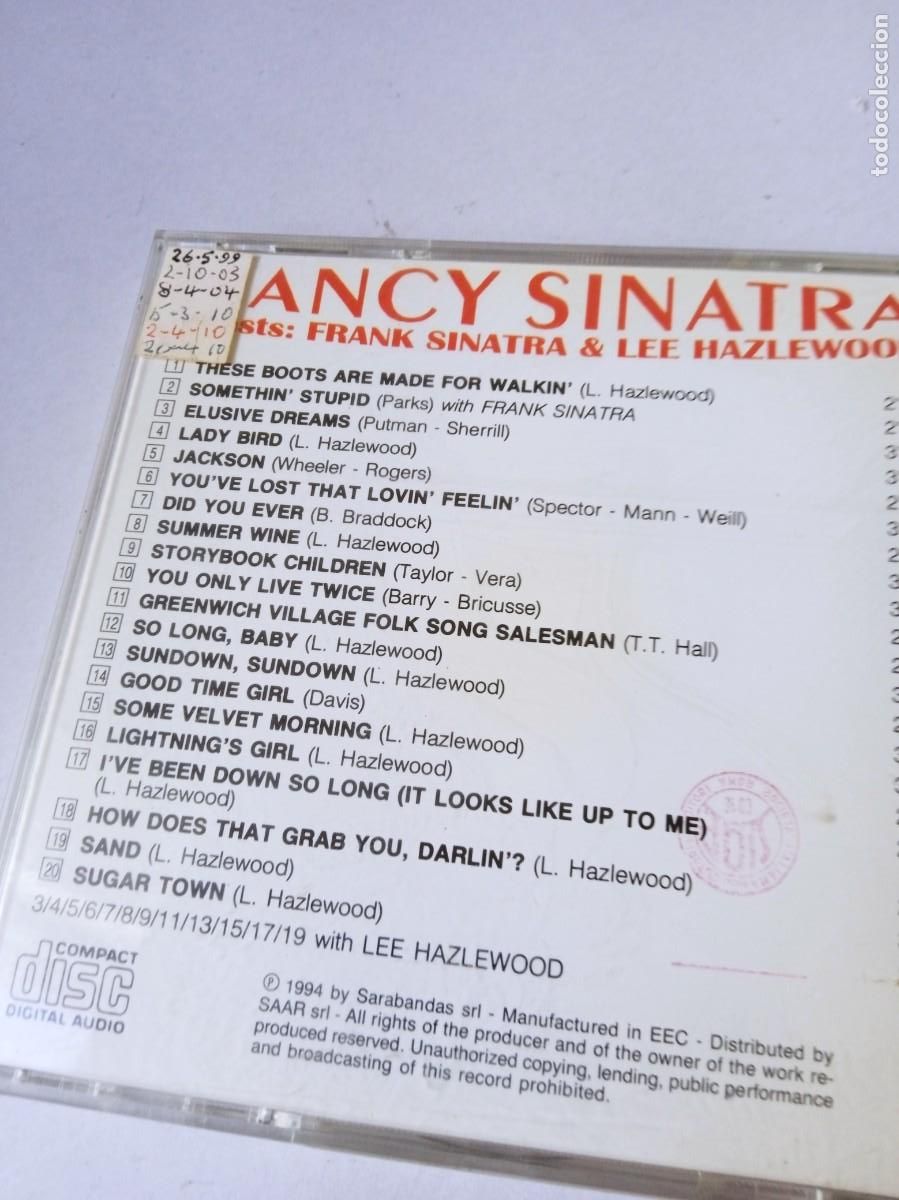CDs de m&uacute;sica: NANCY SINATRA Tehe Boots are made for Wolkin - Foto 3