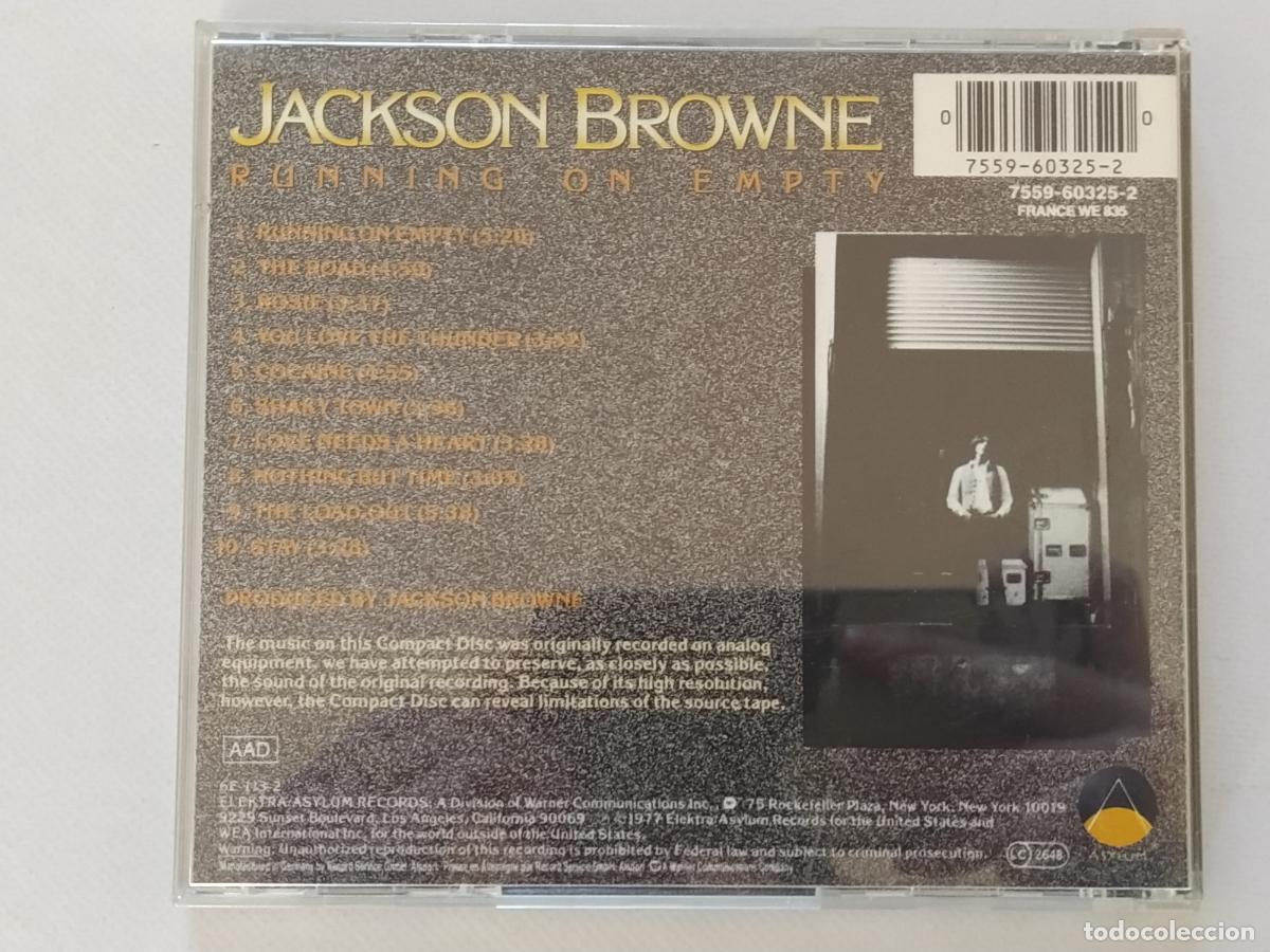 CDs de m&uacute;sica: CD JACKSON BROWNE - RUNNING ON EMPTY (102) - Foto 2