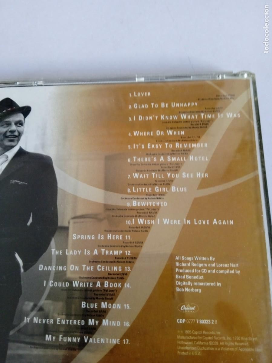 CDs de m&uacute;sica: FRANK SINATRA Sings the select Rodgers & Hart - Foto 3