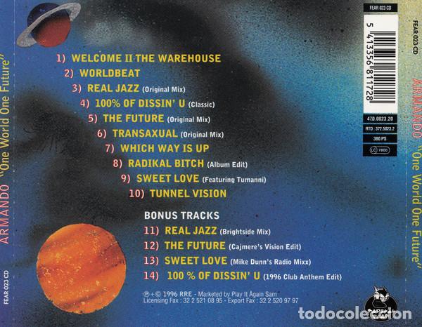 CDs de m&uacute;sica: CD Armando - One World One Future - Foto 2