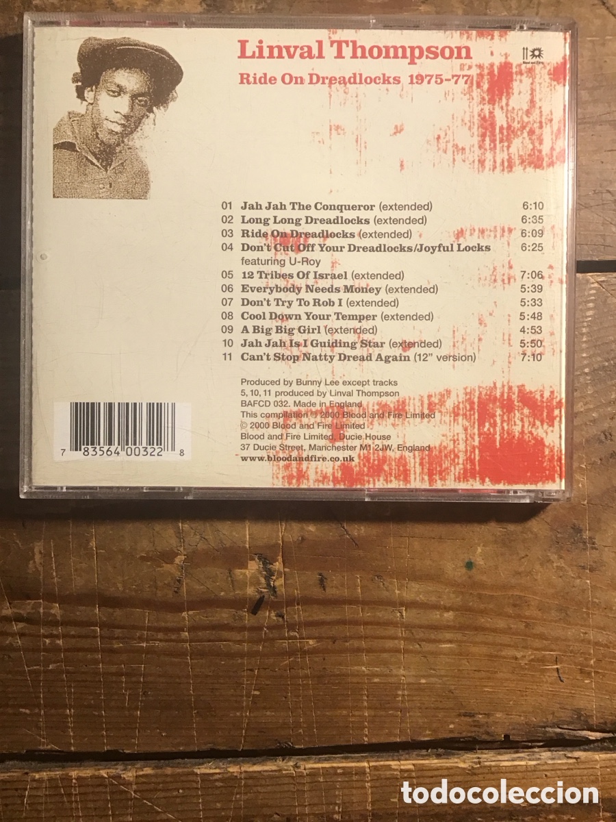 CDs de m&uacute;sica: Linval Thompson Ride On Dreadlocks 1975-77 - Foto 2