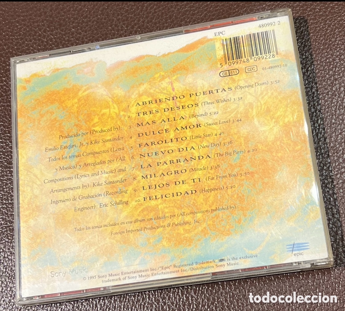 CDs de m&uacute;sica: CD. Gloria Estefan. &ldquo;Abriendo puertas&rdquo;. - Foto 2