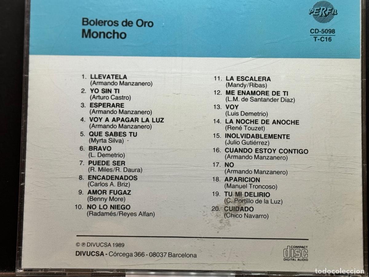 CDs de m&uacute;sica: Moncho ● Boleros De Oro ● [CD] CD, Compilation - Foto 3