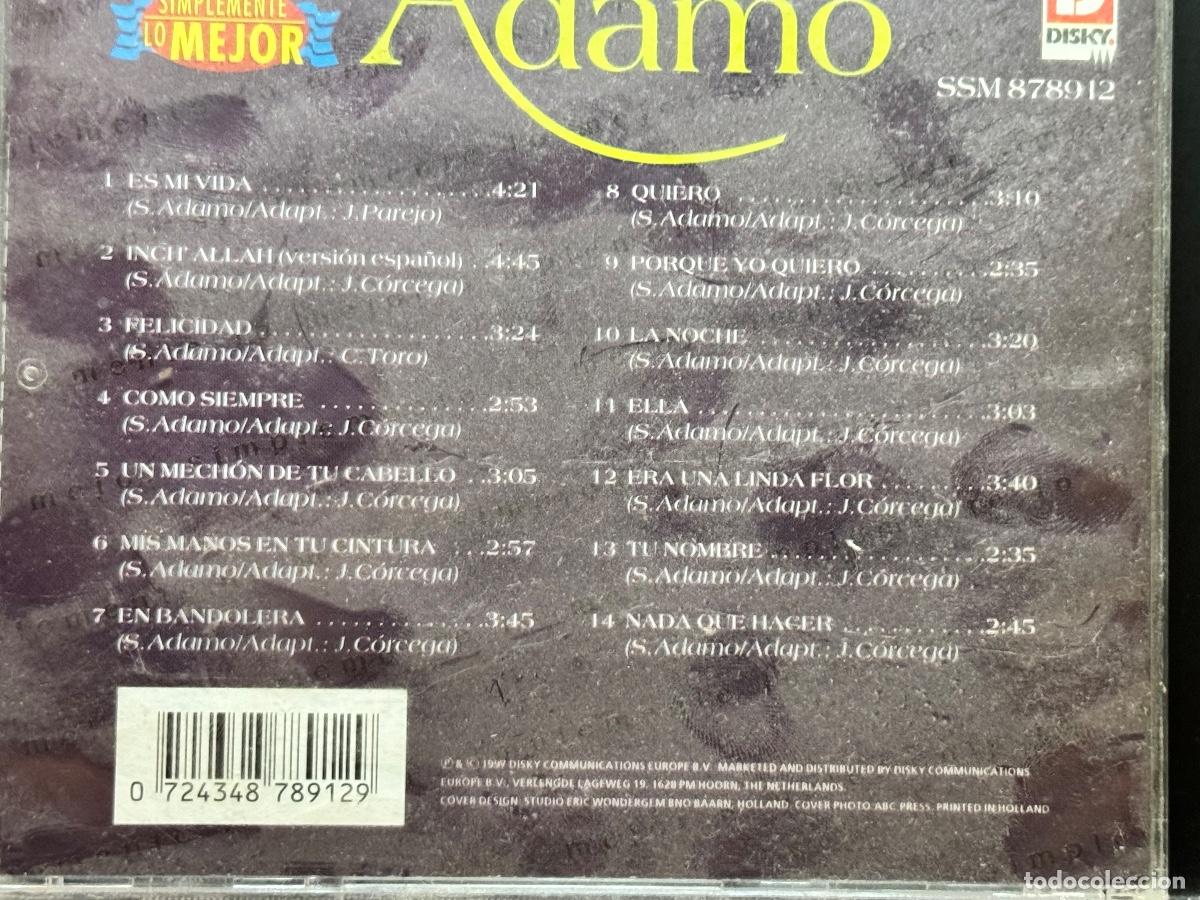 CDs de m&uacute;sica: Adamo ● Simplemente Lo Mejor ● [CD] CD, Compilation - Foto 3