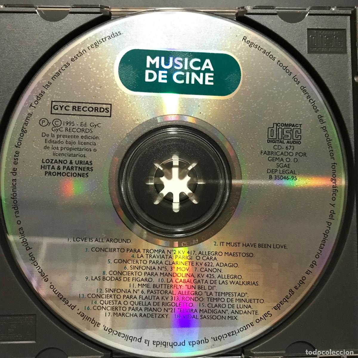 CDs de m&uacute;sica: Various ● Musica De Cine ● [CD] CD, Compilation, Promo - Foto 3