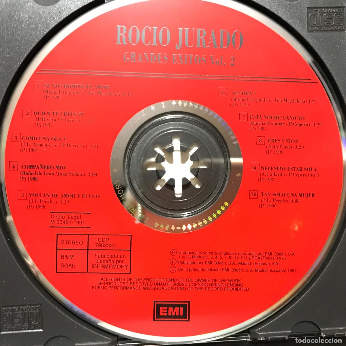CDs de m&uacute;sica: Rocio Jurado ● Grandes Exitos ● [CD] 2 x CD, Compilation BOX - Foto 5