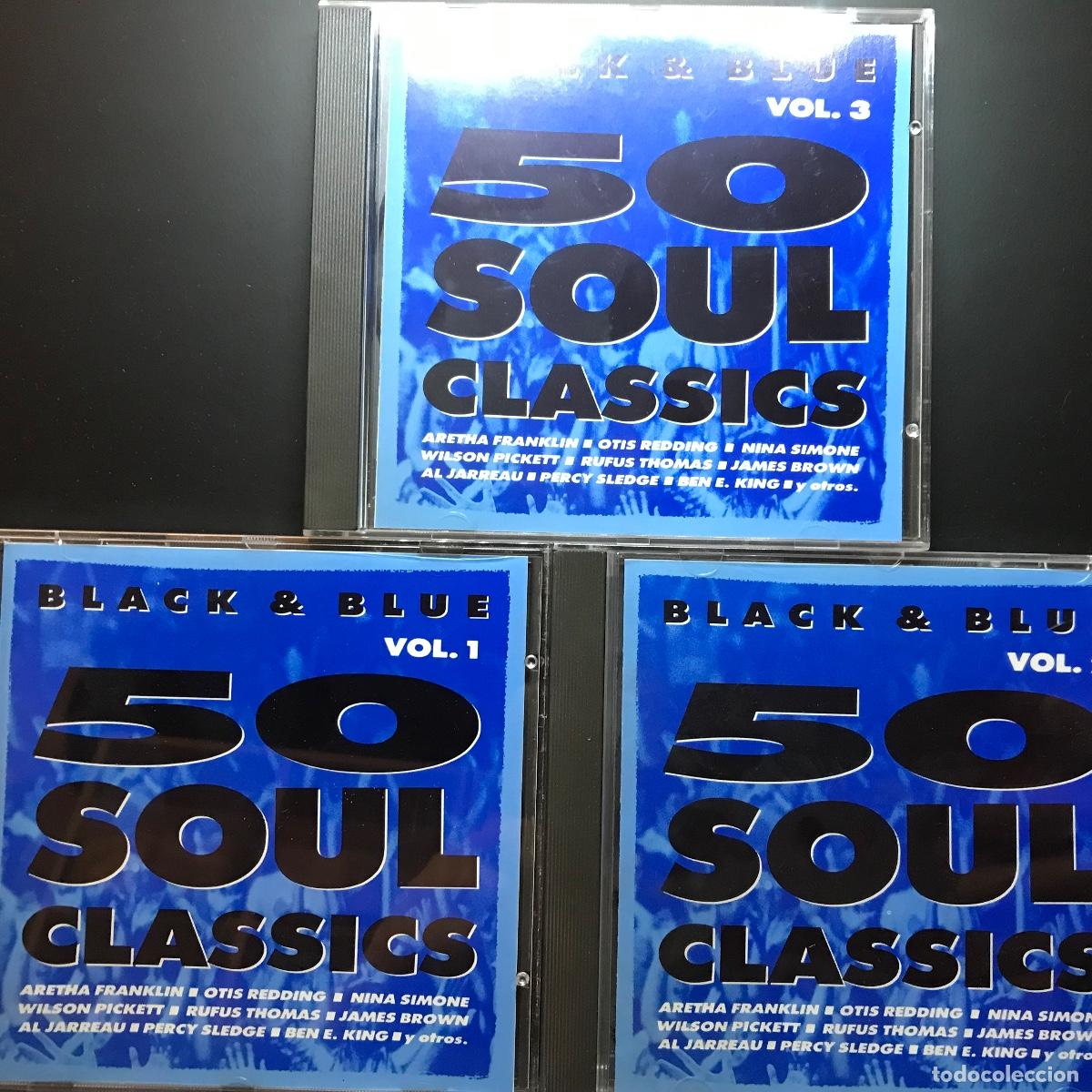 CDs de m&uacute;sica: Various ● Black & Blue 50 Soul Classics ● [CD] 3 x CD, Compilation - Foto 1