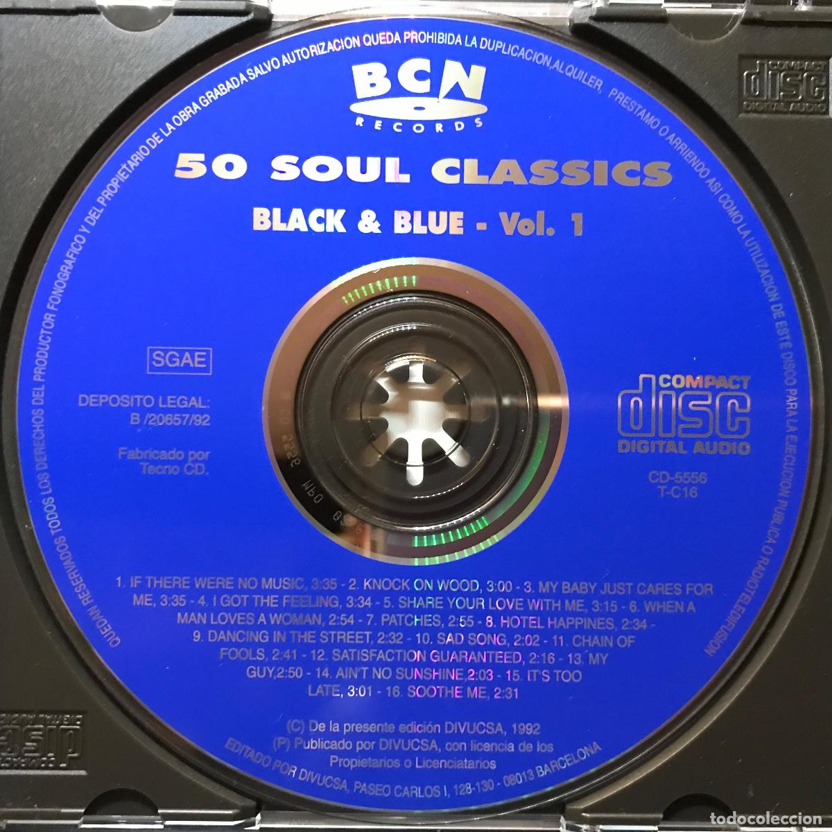 CDs de m&uacute;sica: Various ● Black & Blue 50 Soul Classics ● [CD] 3 x CD, Compilation - Foto 3