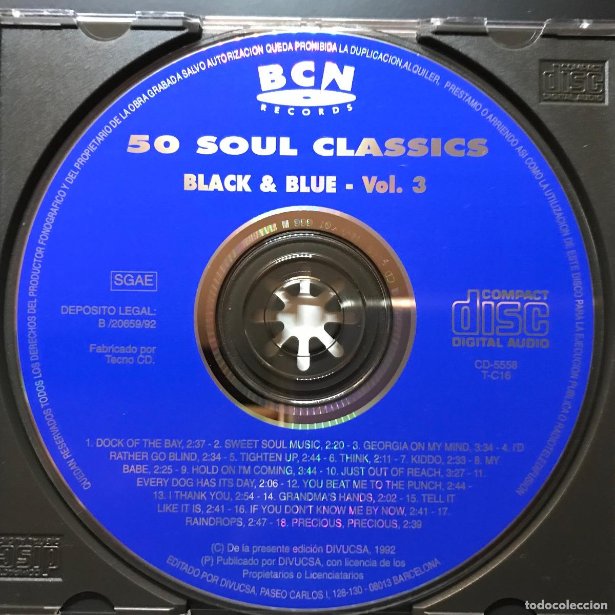 CDs de m&uacute;sica: Various ● Black & Blue 50 Soul Classics ● [CD] 3 x CD, Compilation - Foto 9