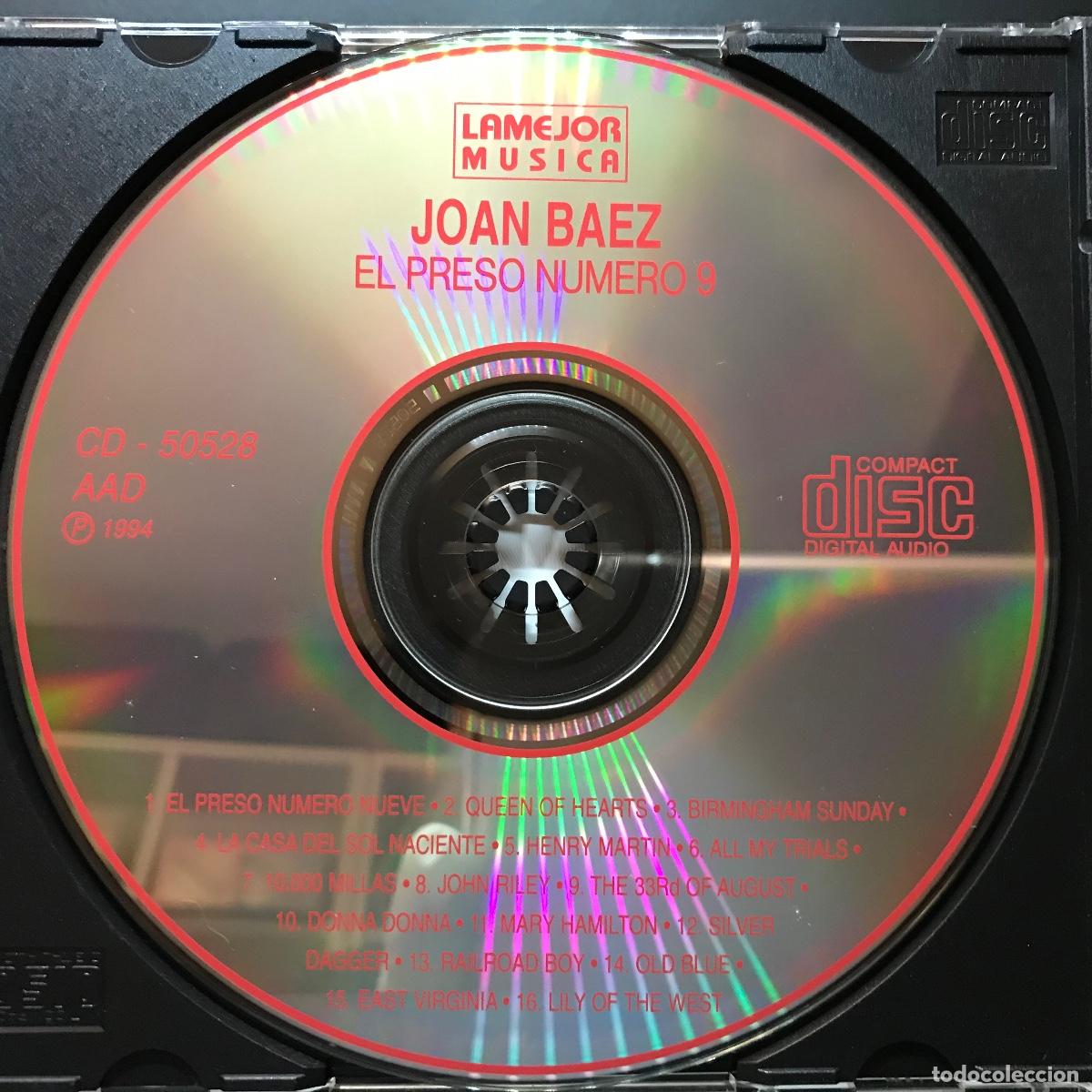 CDs de m&uacute;sica: Joan Baez ● El Preso Numero 9 ● [CD] CD, Compilation - Foto 3