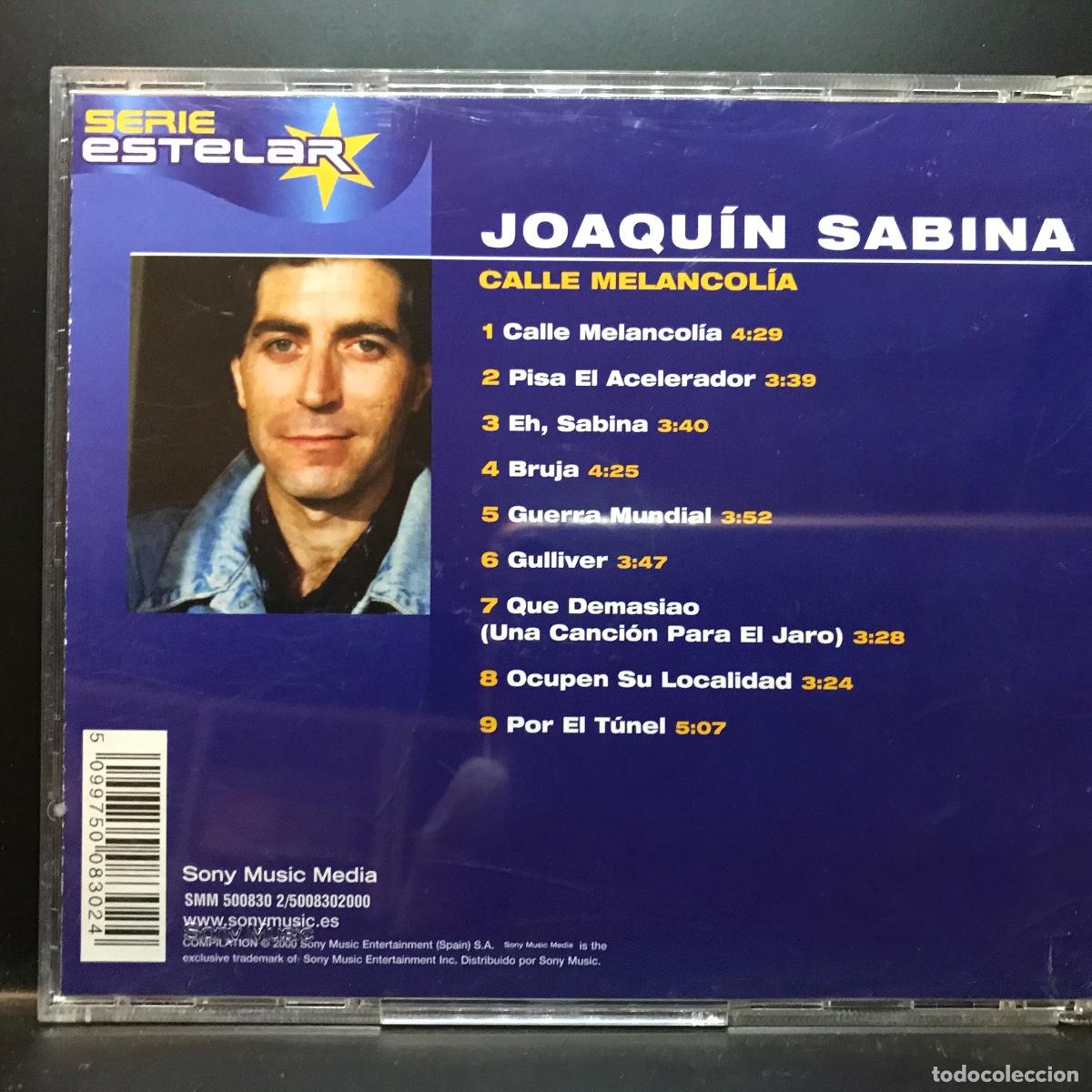 CDs de m&uacute;sica: Joaqu&iacute;n Sabina ● Calle Melancol&iacute;a ● [CD] CD, Compilation - Foto 3