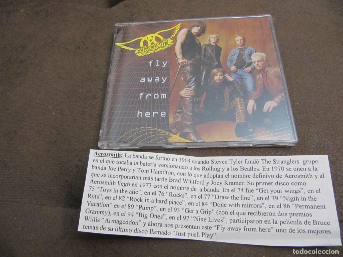 CDs de m&uacute;sica: AEROSMITH / FLY AWAY FROM HERE / CD SINGLE / CADENA 100 - Foto 1