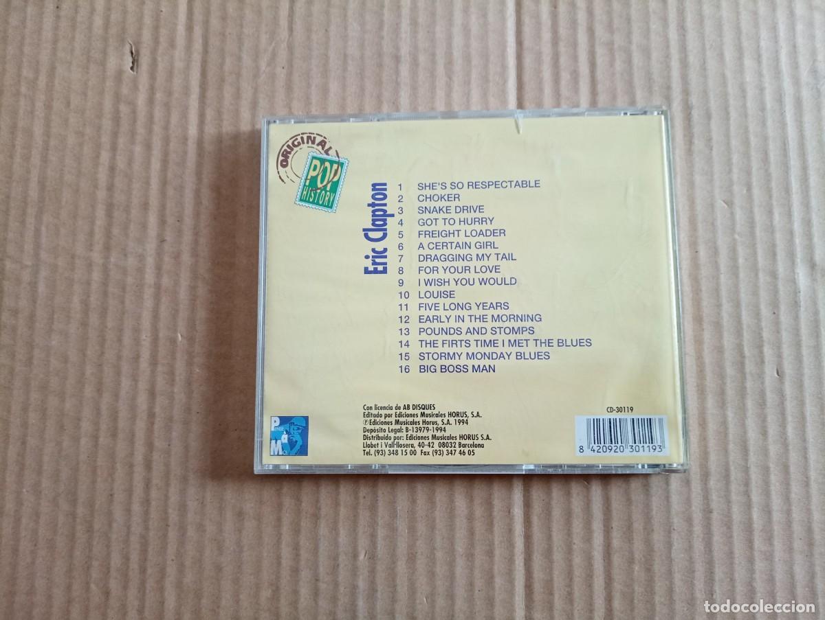 CDs de m&uacute;sica: ERIC CLAPTON - ORIGINAL POP HISTORY CD 1994 - Foto 3