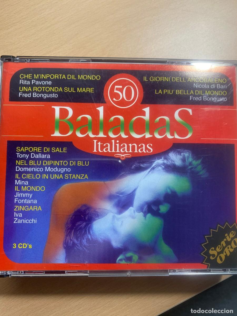 CDs de m&uacute;sica: 50 BALADAS ITALIANAS 3CD - Foto 1