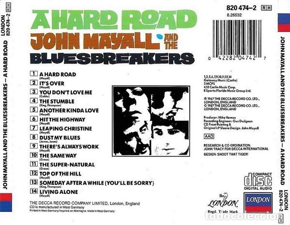 CDs de m&uacute;sica: John Mayall & The Bluesbreakers &ndash; A Hard Road - Foto 2