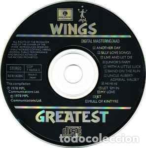 CDs de m&uacute;sica: Wings &ndash; Wings Greatest - Foto 2