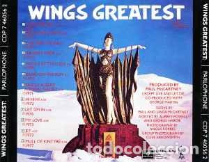 CDs de m&uacute;sica: Wings &ndash; Wings Greatest - Foto 3