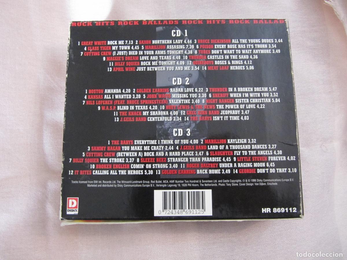 CDs de m&uacute;sica: Rock Hits & Ballads 3CD BOX - Foto 3