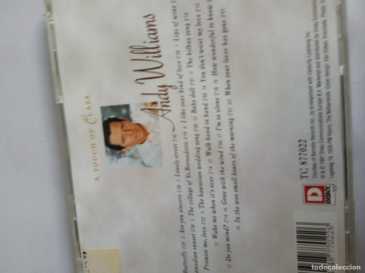 CDs de m&uacute;sica: ANDY WILLIAMS A touch of Class - Foto 3