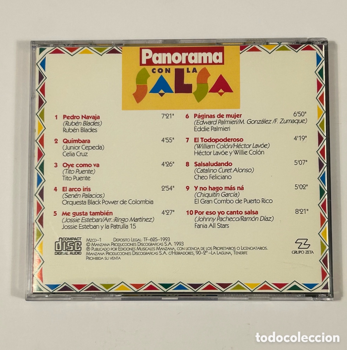 CDs de m&uacute;sica: CD. PANORAMA CON LA SALSA - Foto 2