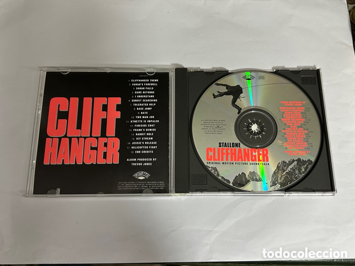 CDs de m&uacute;sica: CD BSO CLIFFHANGER ORIGINAL DE TREVOR JONES - Foto 3