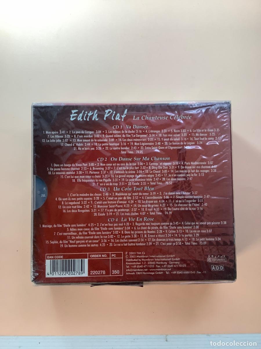 CDs de m&uacute;sica: EDITH PIAF 4 CD BOX LA CHANTEUSE CELEBREE - PRECINTADO - Foto 2