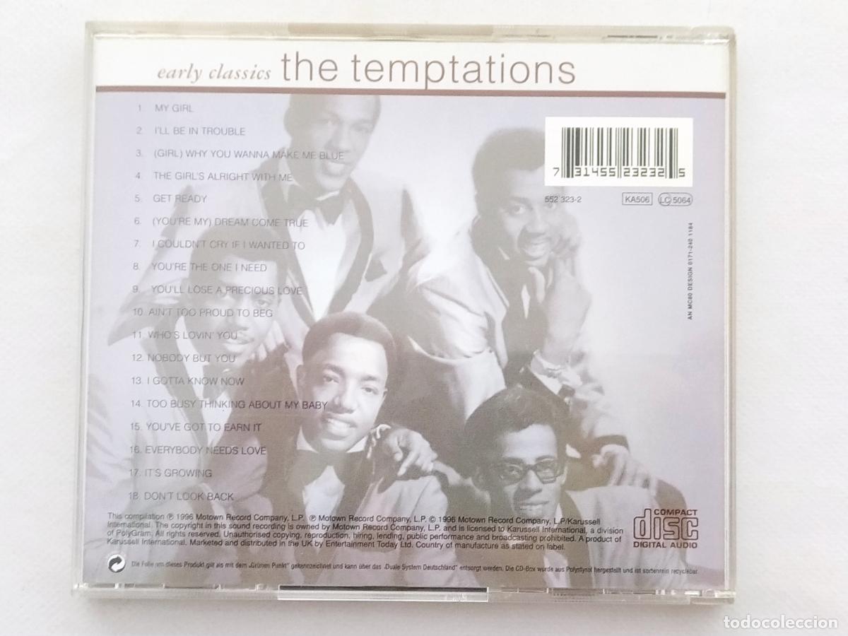 CDs de m&uacute;sica: CD THE TEMPTATIONS - EARLY CLASSICS (178) - Foto 2