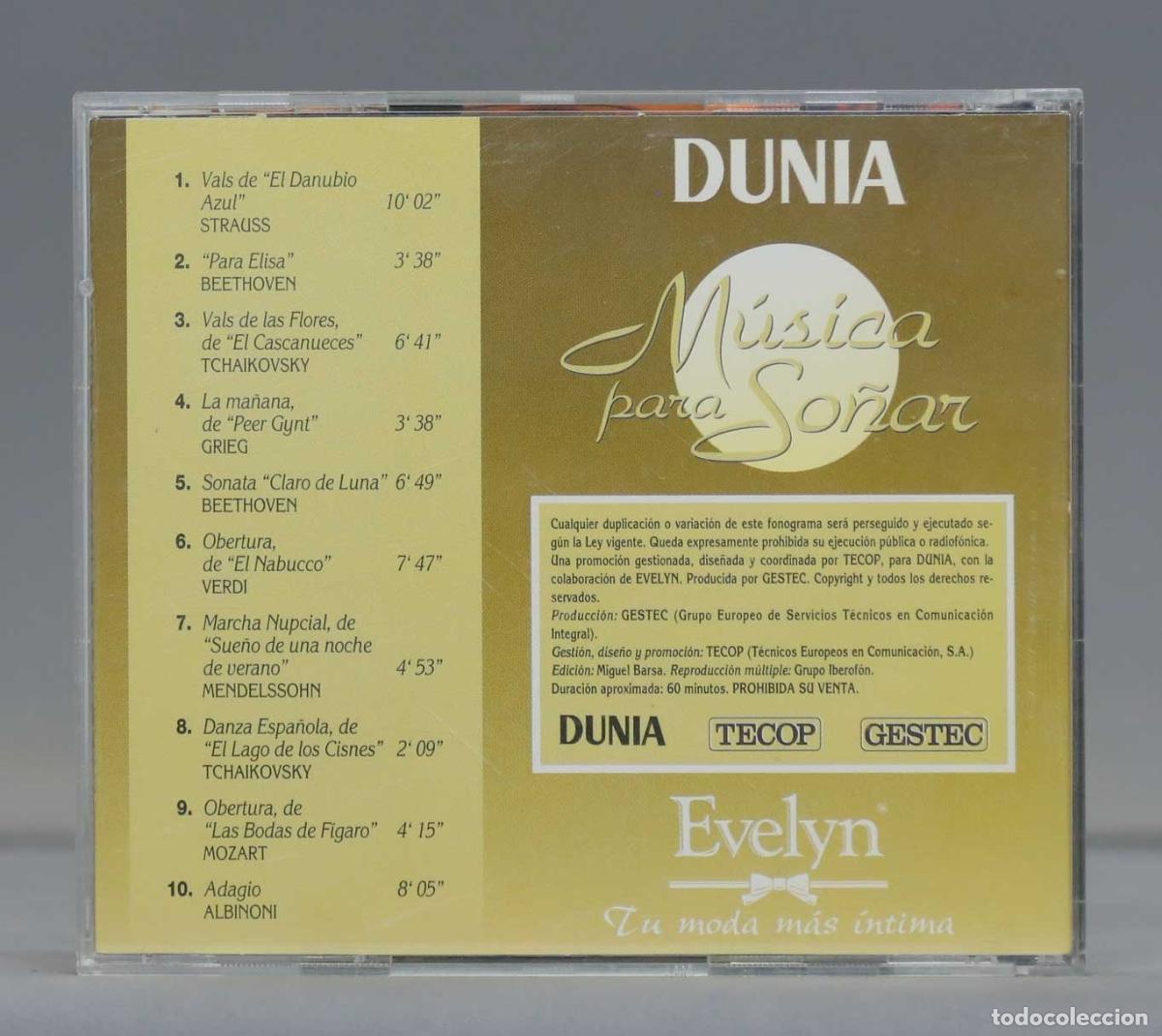 CDs de m&uacute;sica: CD. MUSICA PARA SO&Ntilde;AR. DUNIA - Foto 2