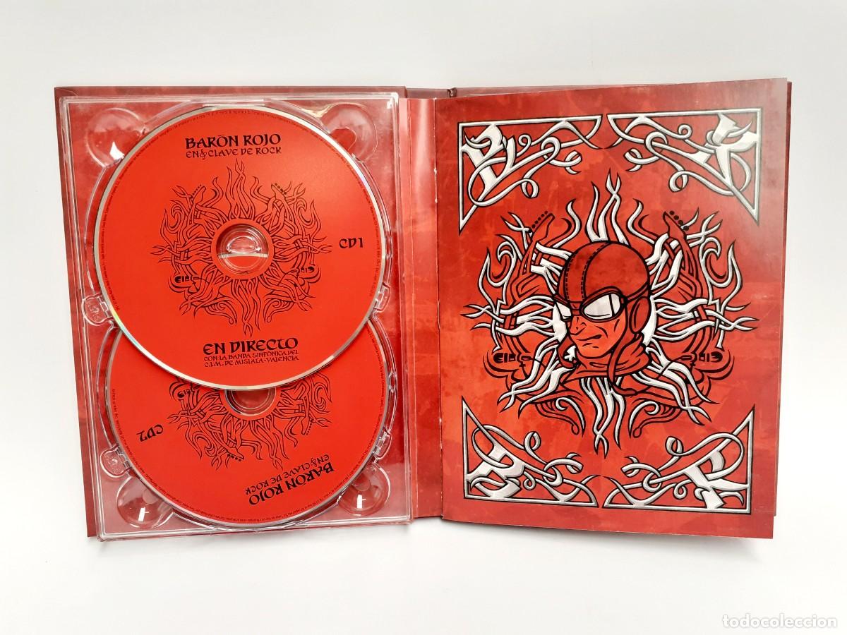 CDs de m&uacute;sica: CD Bar&oacute;n Rojo en Clave de Rock. Como nuevo - Foto 3