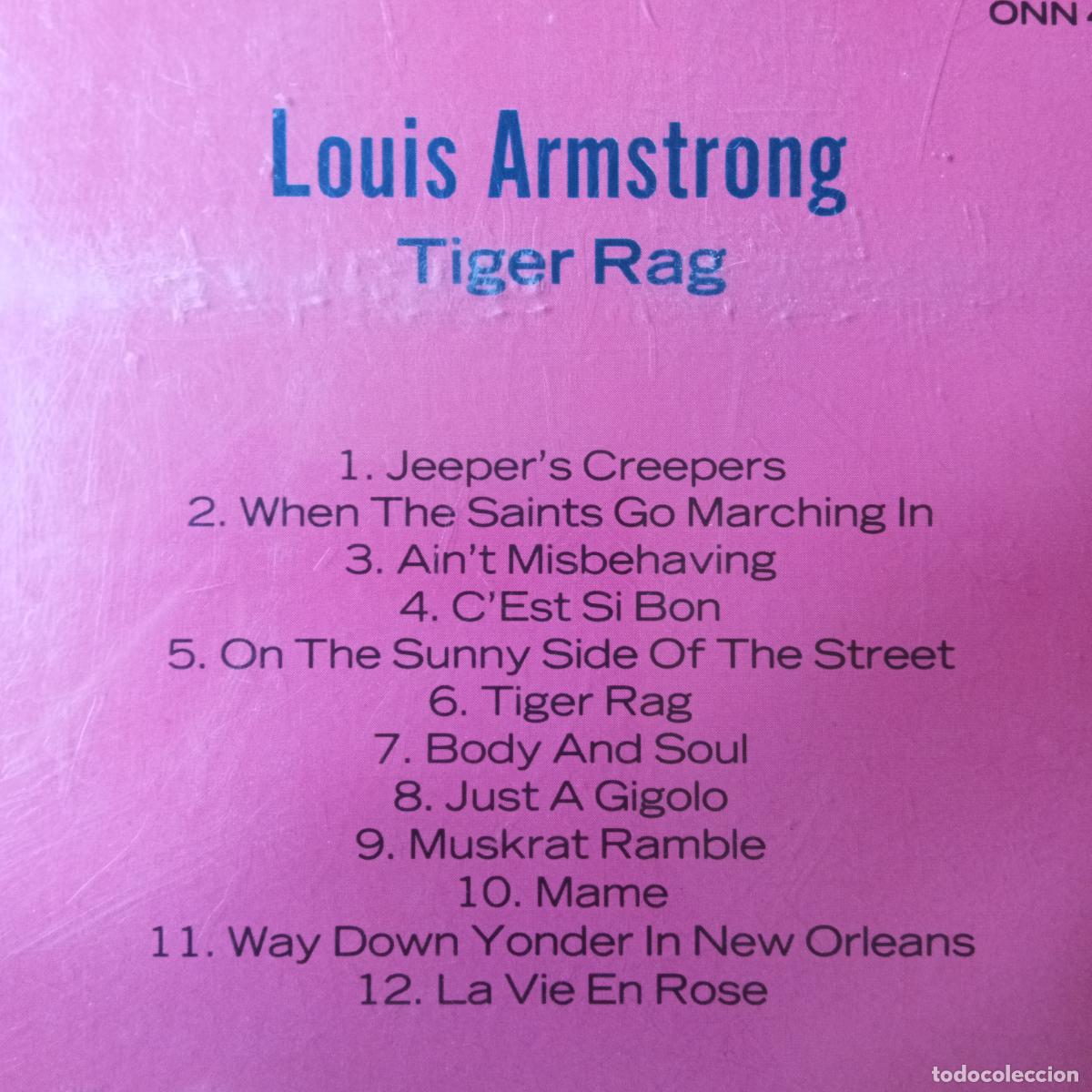 CDs de m&uacute;sica: LOUIS ARMSTRONG, TIGER RAG. CD. - Foto 2