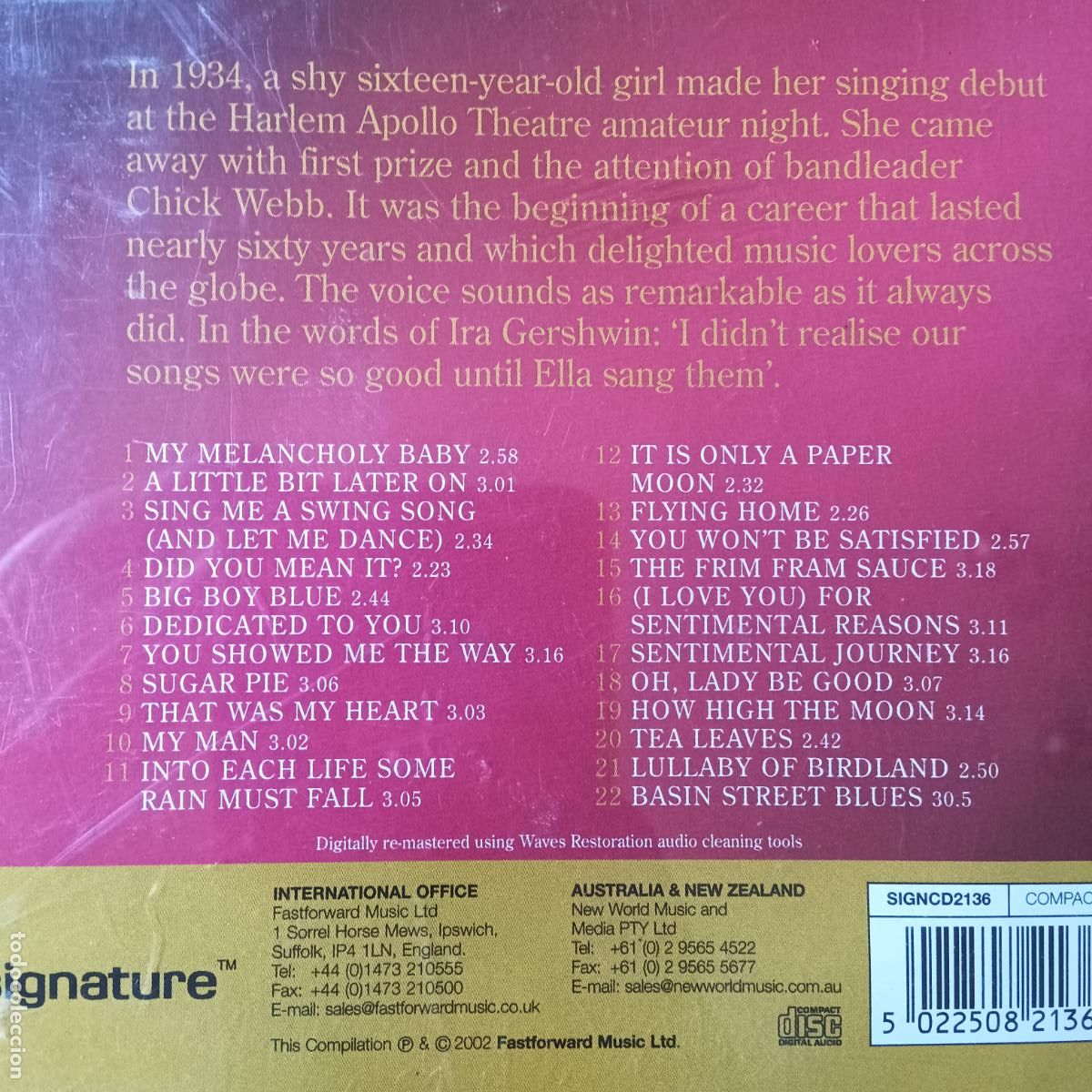CDs de m&uacute;sica: ELLA FITZGERALD - CD SIGNATURE - Foto 2
