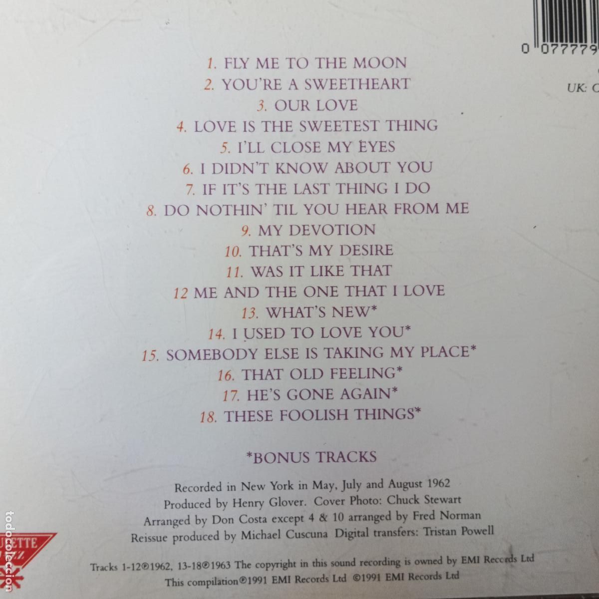 CDs de m&uacute;sica: DINAH WASHINGTON, IN LOVE - CD - Foto 2