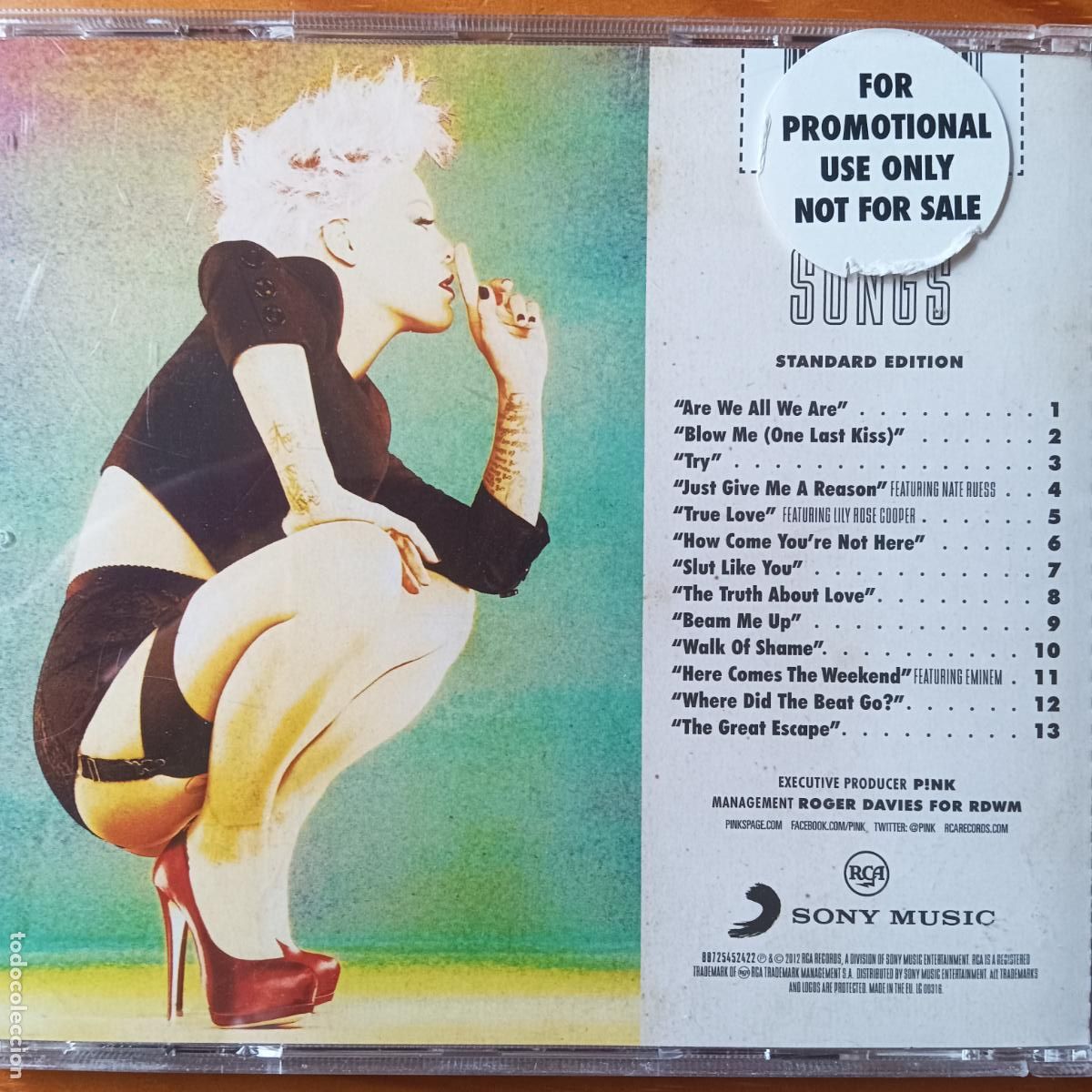 CDs de m&uacute;sica: PINK, THE TRUTH ABOUT LOVE - CD - Foto 2