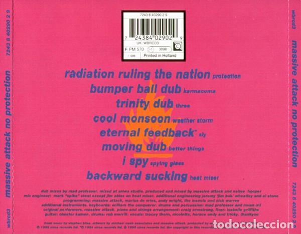 CDs de m&uacute;sica: CD Massive Attack V Mad Professor - No Protection - Foto 2